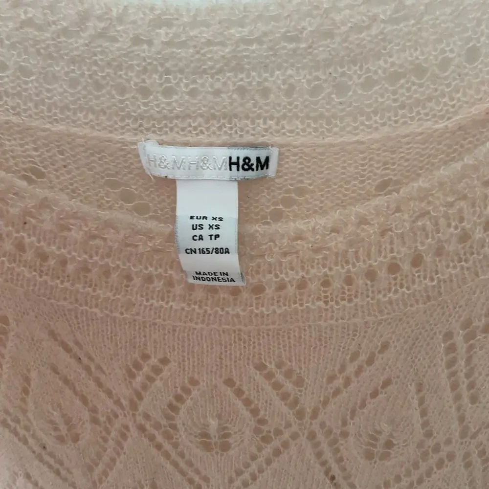 Vintage‎ H&M knit dress pink knit vintage crochet - Picture 5 of 5